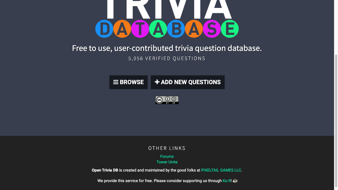 Access Trivia Open Trivia DB: Play Free Online | OnlineParty.Games